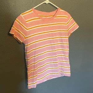 Striped J Crew Girlfriend Tee size Medium